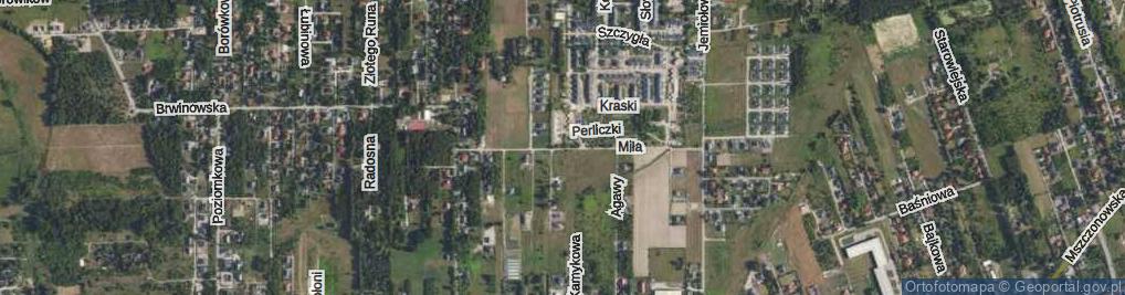 Zdjęcie satelitarne Miła ul.